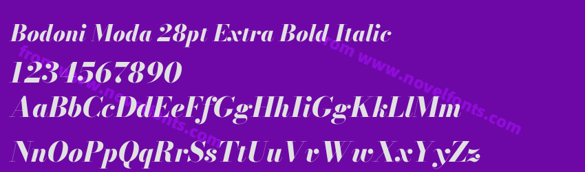 Bodoni Moda 28pt Extra Bold ItalicPreview Bodoni Moda 28pt Extra Bold ItalicPreview