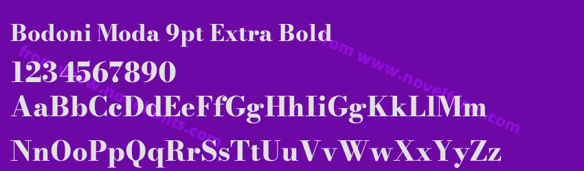 Bodoni Moda 9pt Extra BoldPreview Bodoni Moda 9pt Extra BoldPreview