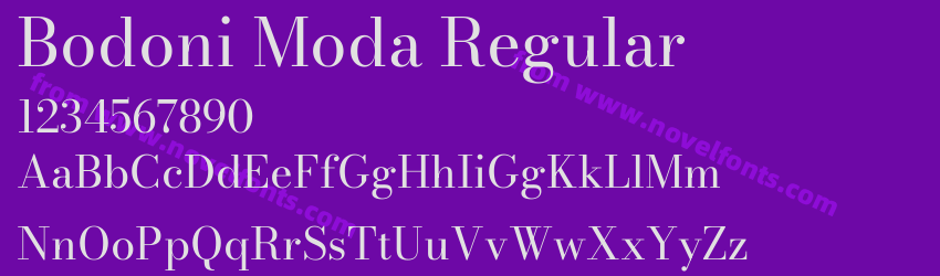 Bodoni Moda RegularPreview Bodoni Moda RegularPreview