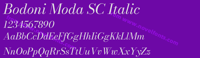 Bodoni Moda SC ItalicPreview