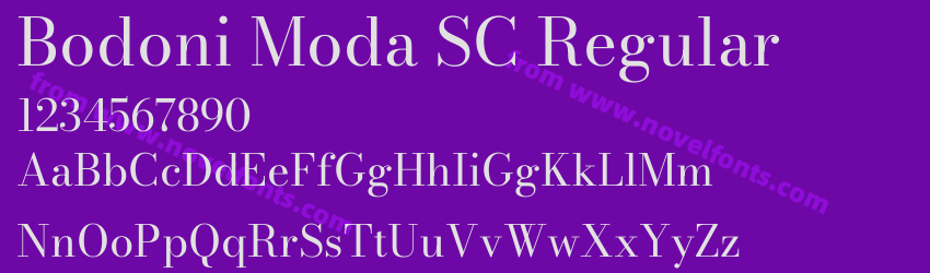 Bodoni Moda SC RegularPreview Bodoni Moda SC RegularPreview