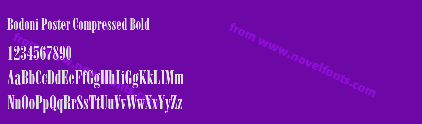 Bodoni Poster Compressed BoldPreview Bodoni Poster Compressed BoldPreview