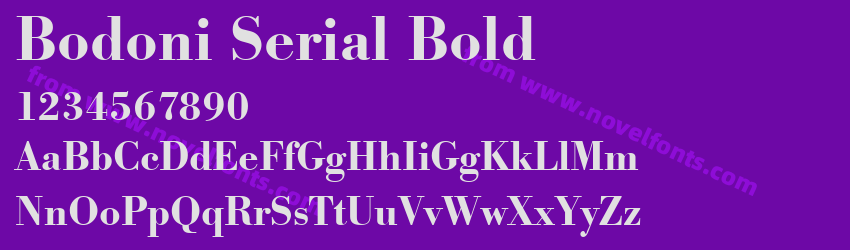 Bodoni Serial BoldPreview