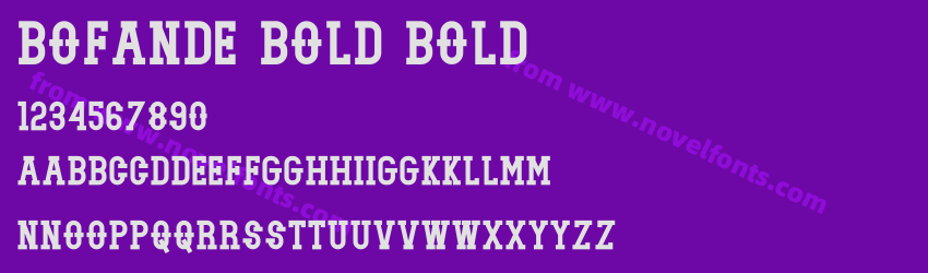 Bofande Bold BoldPreview Bofande Bold BoldPreview