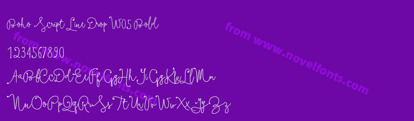 Boho Script Line Drop W05 BoldPreview Boho Script Line Drop W05 BoldPreview