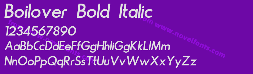 Boilover Bold ItalicPreview Boilover Bold ItalicPreview