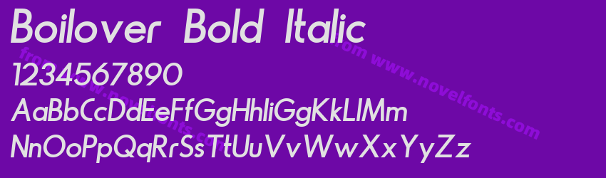 Boilover Bold ItalicPreview Boilover Bold ItalicPreview