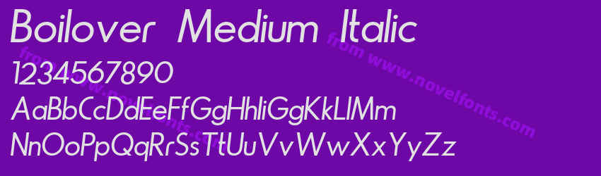 Boilover Medium ItalicPreview Boilover Medium ItalicPreview