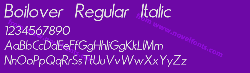 Boilover Regular ItalicPreview Boilover Regular ItalicPreview