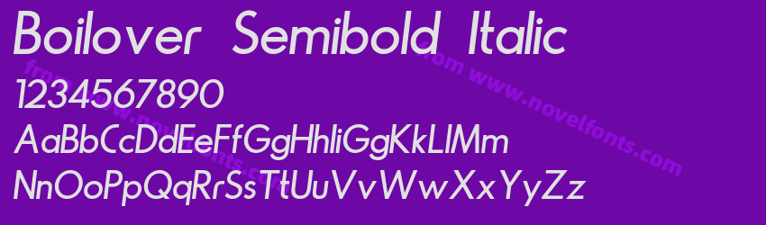 Boilover Semibold ItalicPreview Boilover Semibold ItalicPreview