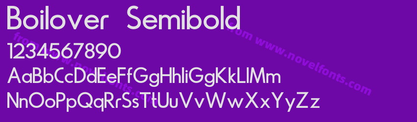 Boilover SemiboldPreview Boilover SemiboldPreview