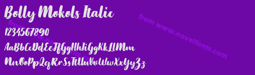 Bolly Mokols ItalicPreview Bolly Mokols ItalicPreview
