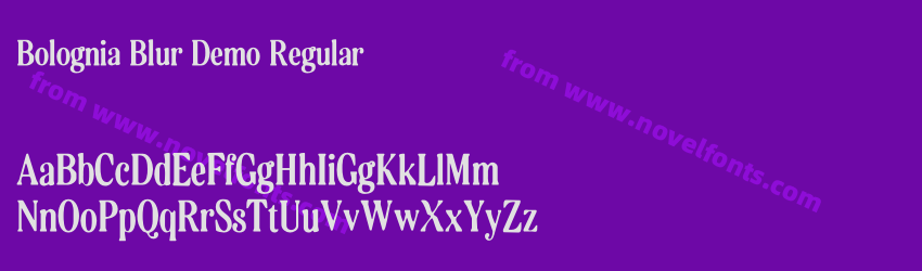 Bolognia Blur Demo RegularPreview Bolognia Blur Demo RegularPreview