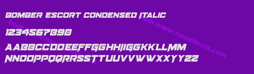 Bomber Escort Condensed ItalicPreview