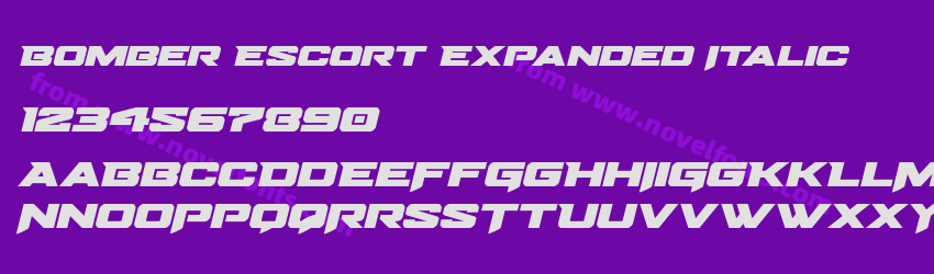 Bomber Escort Expanded ItalicPreview Bomber Escort Expanded ItalicPreview