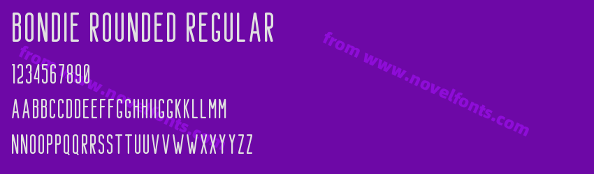 Bondie Rounded RegularPreview Bondie Rounded RegularPreview