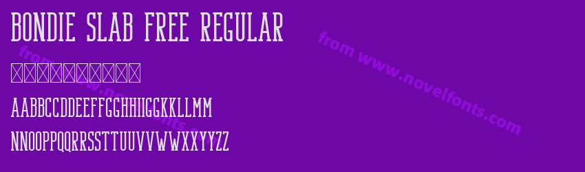 Bondie Slab Free RegularPreview Bondie Slab Free RegularPreview