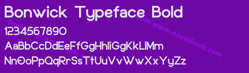 Bonwick Typeface BoldPreview