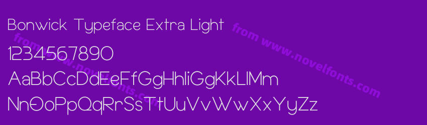 Bonwick Typeface Extra LightPreview Bonwick Typeface Extra LightPreview