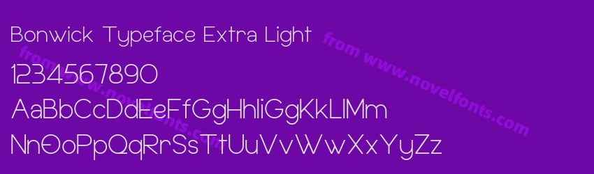 Bonwick Typeface Extra LightPreview Bonwick Typeface Extra LightPreview