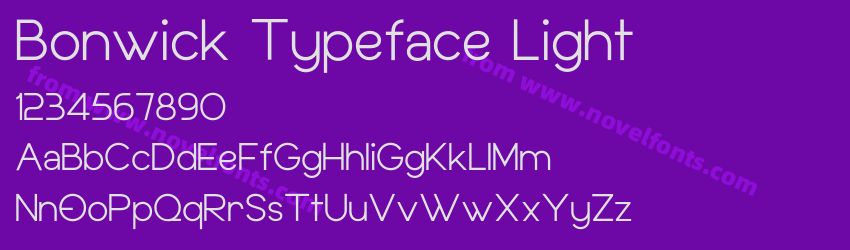 Bonwick Typeface LightPreview