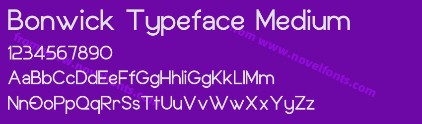 Bonwick Typeface MediumPreview