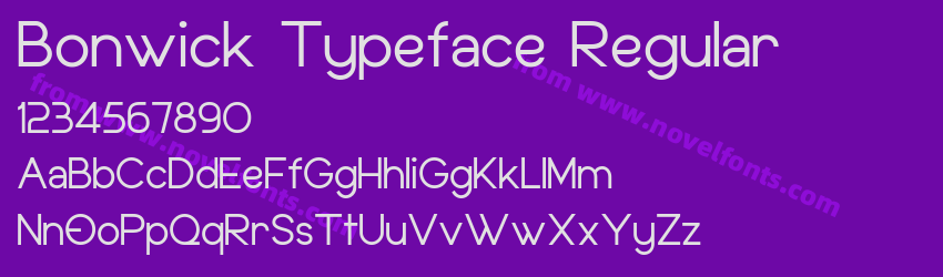 Bonwick Typeface RegularPreview Bonwick Typeface RegularPreview