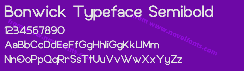 Bonwick Typeface SemiboldPreview