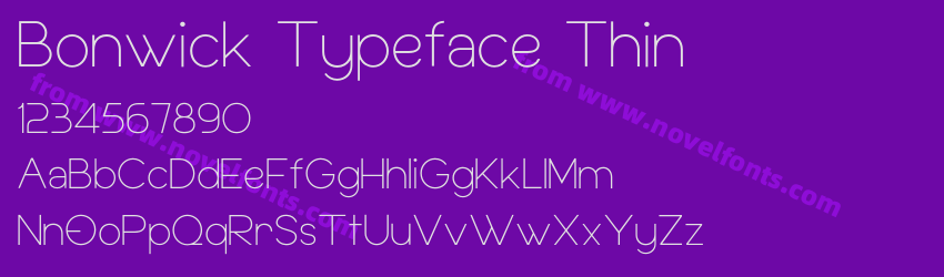 Bonwick Typeface ThinPreview Bonwick Typeface ThinPreview
