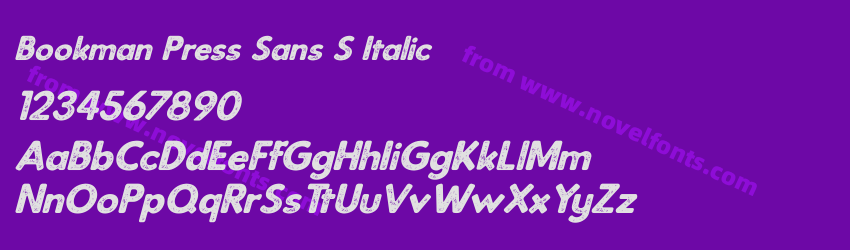 Bookman Press Sans S ItalicPreview Bookman Press Sans S ItalicPreview