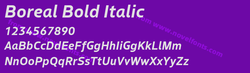 Boreal Bold ItalicPreview Boreal Bold ItalicPreview