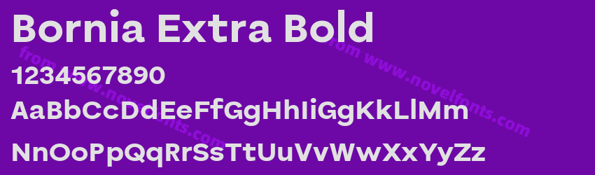 Bornia Extra BoldPreview Bornia Extra BoldPreview
