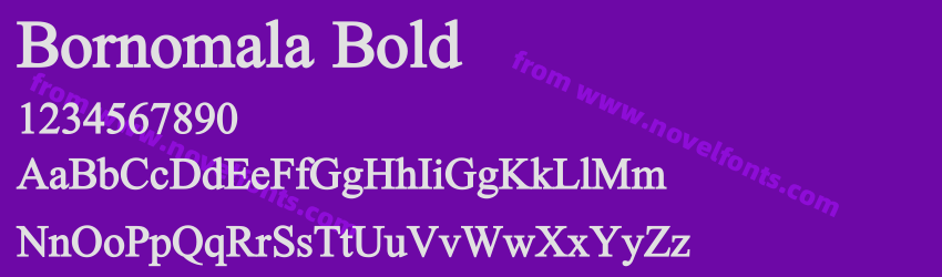 Bornomala BoldPreview Bornomala BoldPreview