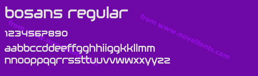 Bosans RegularPreview Bosans RegularPreview