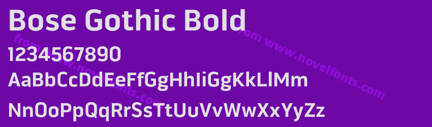 Bose Gothic BoldPreview