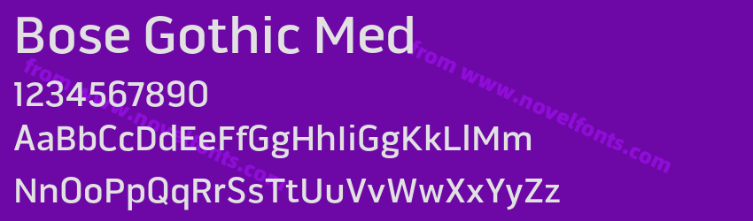 Bose Gothic MedPreview Bose Gothic MedPreview