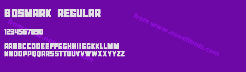 Bosmark RegularPreview Bosmark RegularPreview