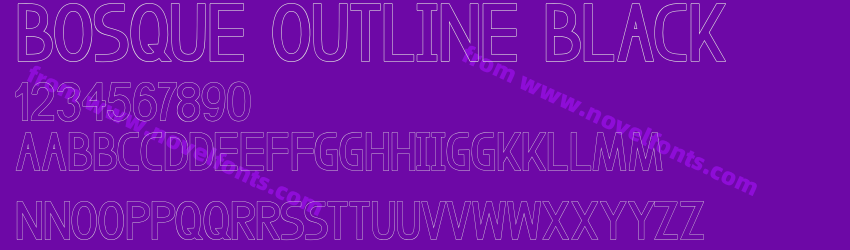 Bosque Outline BlackPreview