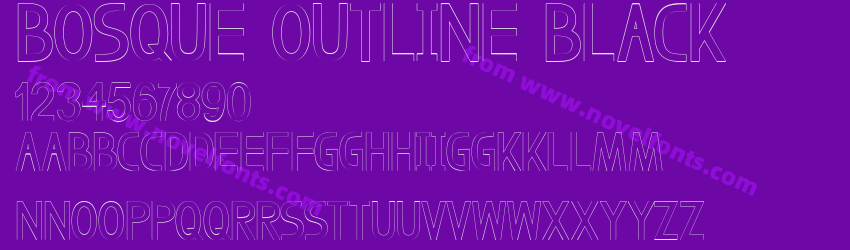 Bosque Outline BlackPreview Bosque Outline BlackPreview