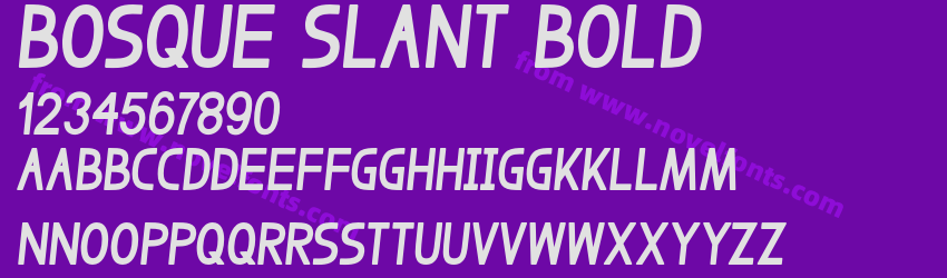 Bosque Slant BoldPreview Bosque Slant BoldPreview