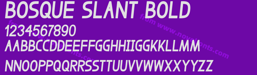 Bosque Slant BoldPreview Bosque Slant BoldPreview