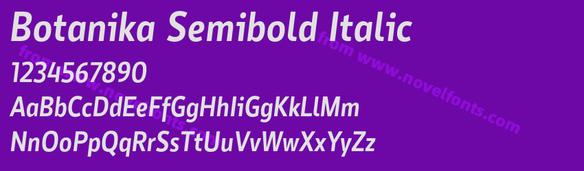 Botanika Semibold ItalicPreview Botanika Semibold ItalicPreview