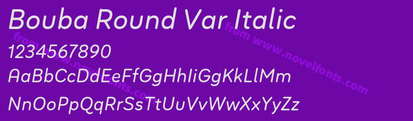 Bouba Round Var ItalicPreview