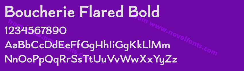 Boucherie Flared BoldPreview Boucherie Flared BoldPreview