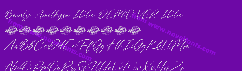 Bounty Amethysa Italic DEMO VER ItalicPreview Bounty Amethysa Italic DEMO VER ItalicPreview