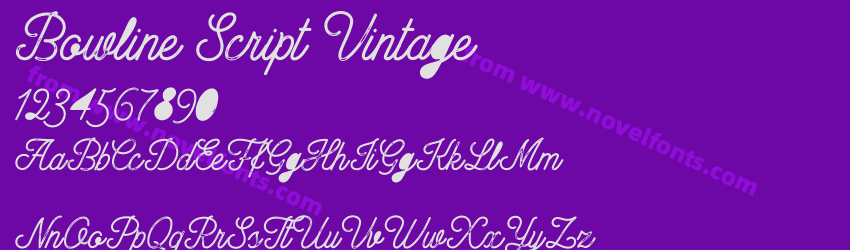 Bowline Script VintagePreview Bowline Script VintagePreview