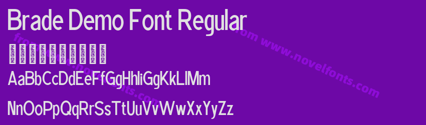 Brade Demo Font RegularPreview