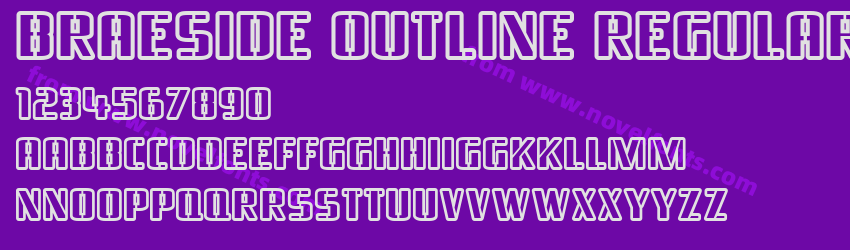 Braeside Outline RegularPreview Braeside Outline RegularPreview