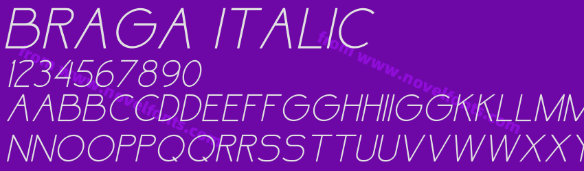 Braga ItalicPreview