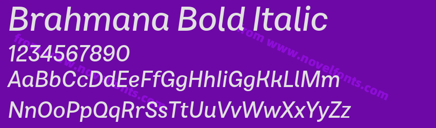 Brahmana Bold ItalicPreview Brahmana Bold ItalicPreview